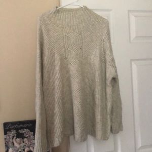 Maurice’s Chunky mock neck Oatmeal sweater XL
